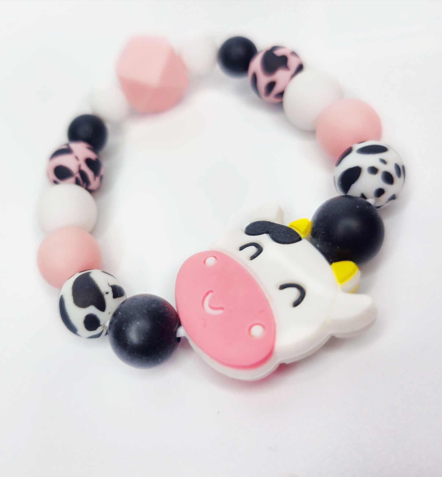 Silicone Chewable Stimming Cow Bracelet