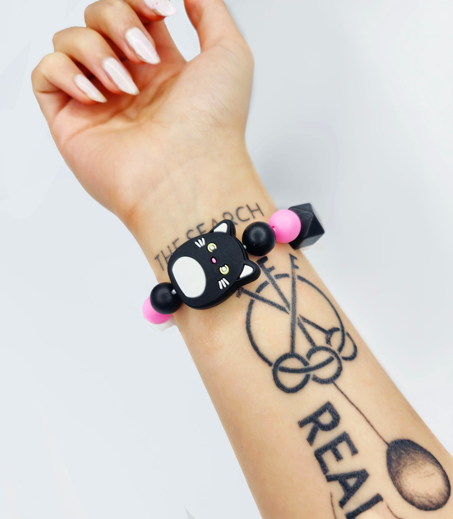 Silicone Chewable Stimming Squishmallow Cat Bracelet