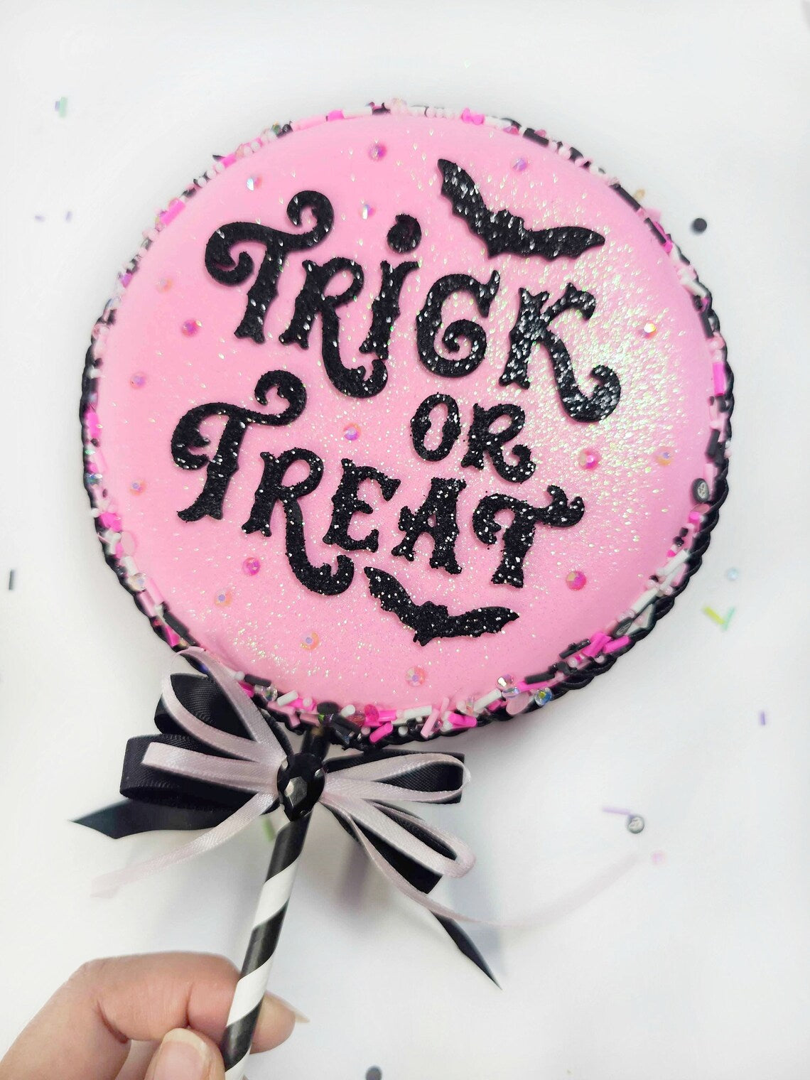 Spooky XL Halloween Lollipop, Food Prop, Halloween Themed, Whimsical Halloween, Tiered Tray Decor, Halloween Props