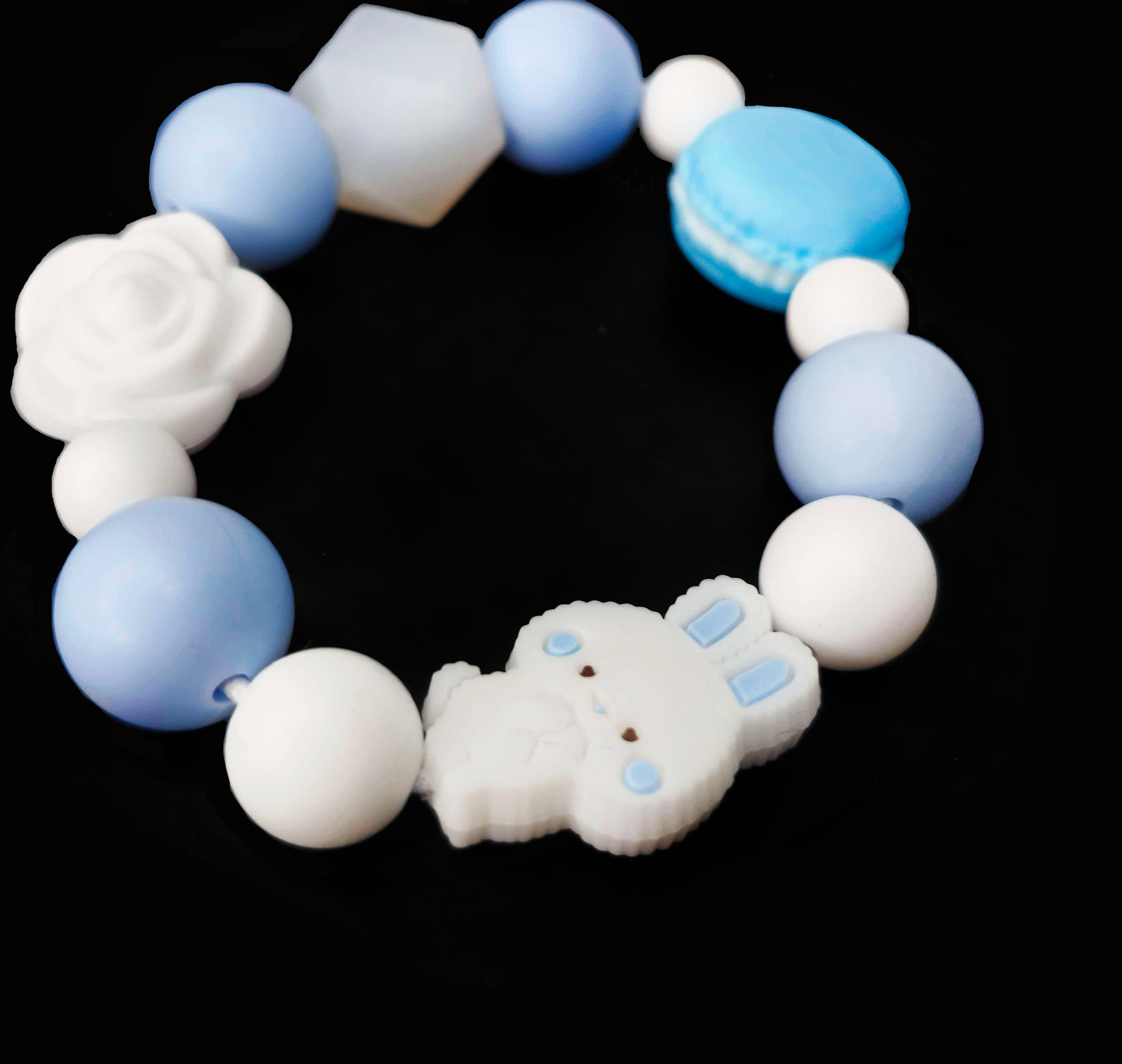 Silicone Chewable Stimming Blue Bunny Bracelet