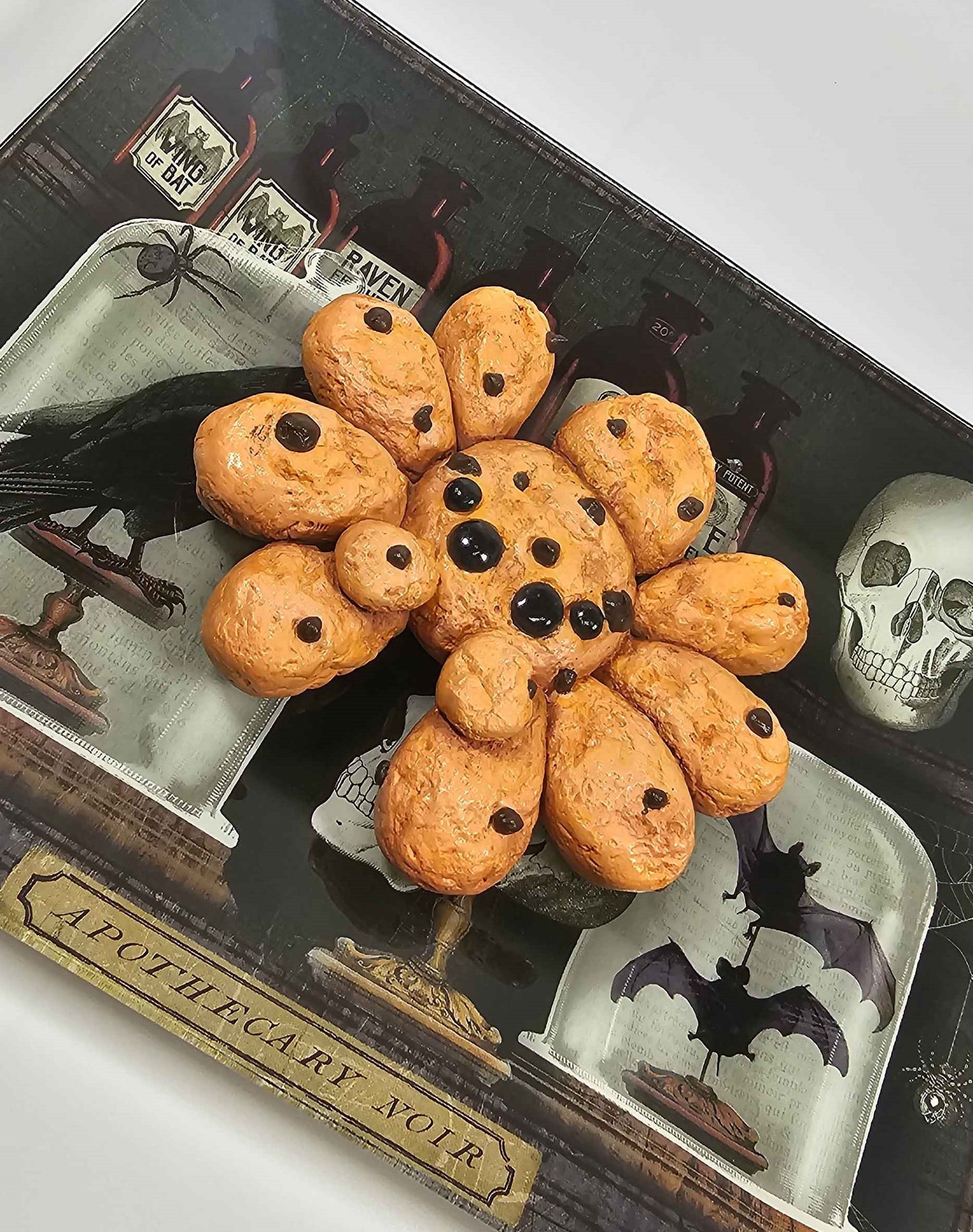 Fake Bake Spider Cookie | Food Prop | Clay Figure