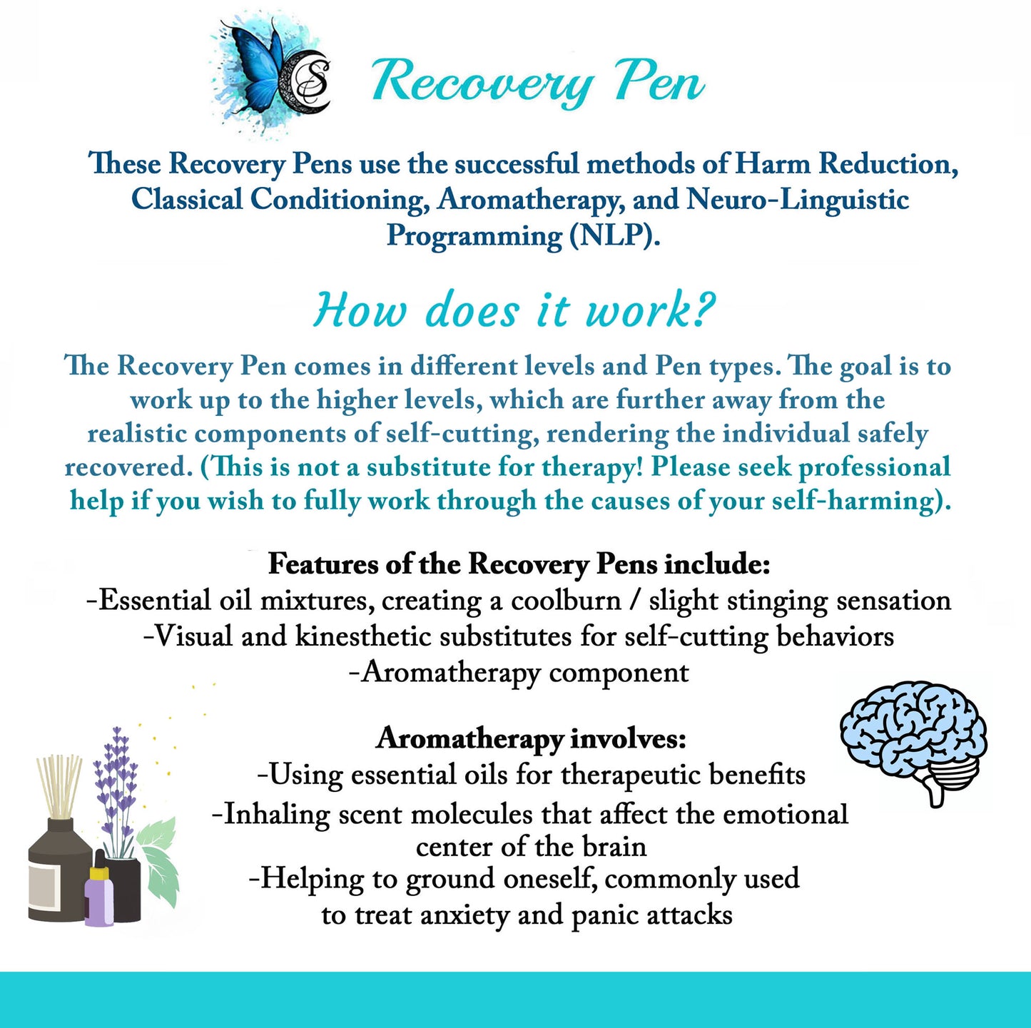 Self-Harm Recovery Pen (Self-Cut Harm Reduction)