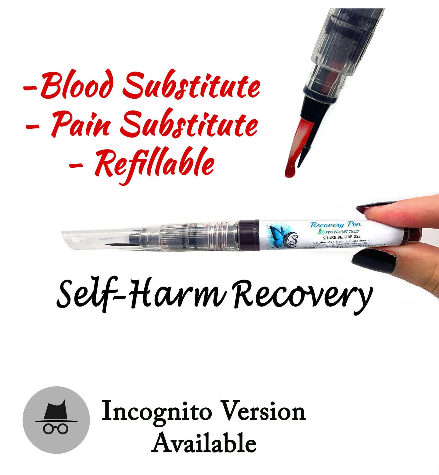 Self-Harm Recovery Pen (Self-Cut Harm Reduction)