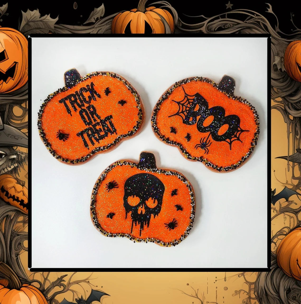 Fake Cookie, Food Prop, Faux Treats, Whimsical Halloween, Tiered Tray Decor, Fake Bakes, Halloween Props
